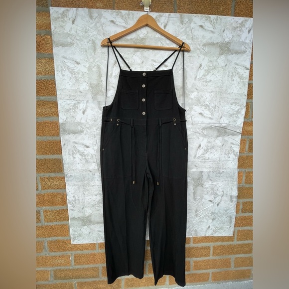 MIOU MUSE cotton 6 pocket jumpsuit size medium - Picture 1 of 16